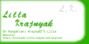 lilla krajnyak business card